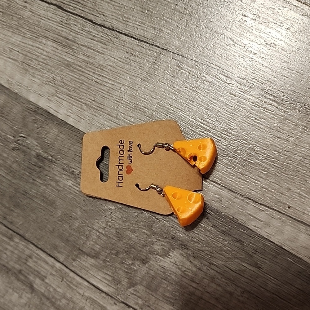 Cheese earrings